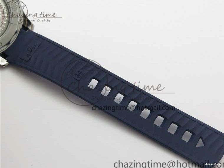 0427 2018 Seamaster Diver 300M SS RG VSF 1:1 Best Edition RG Bezel Blue Dial on Blue Rubber Strap A Contemporary 7927